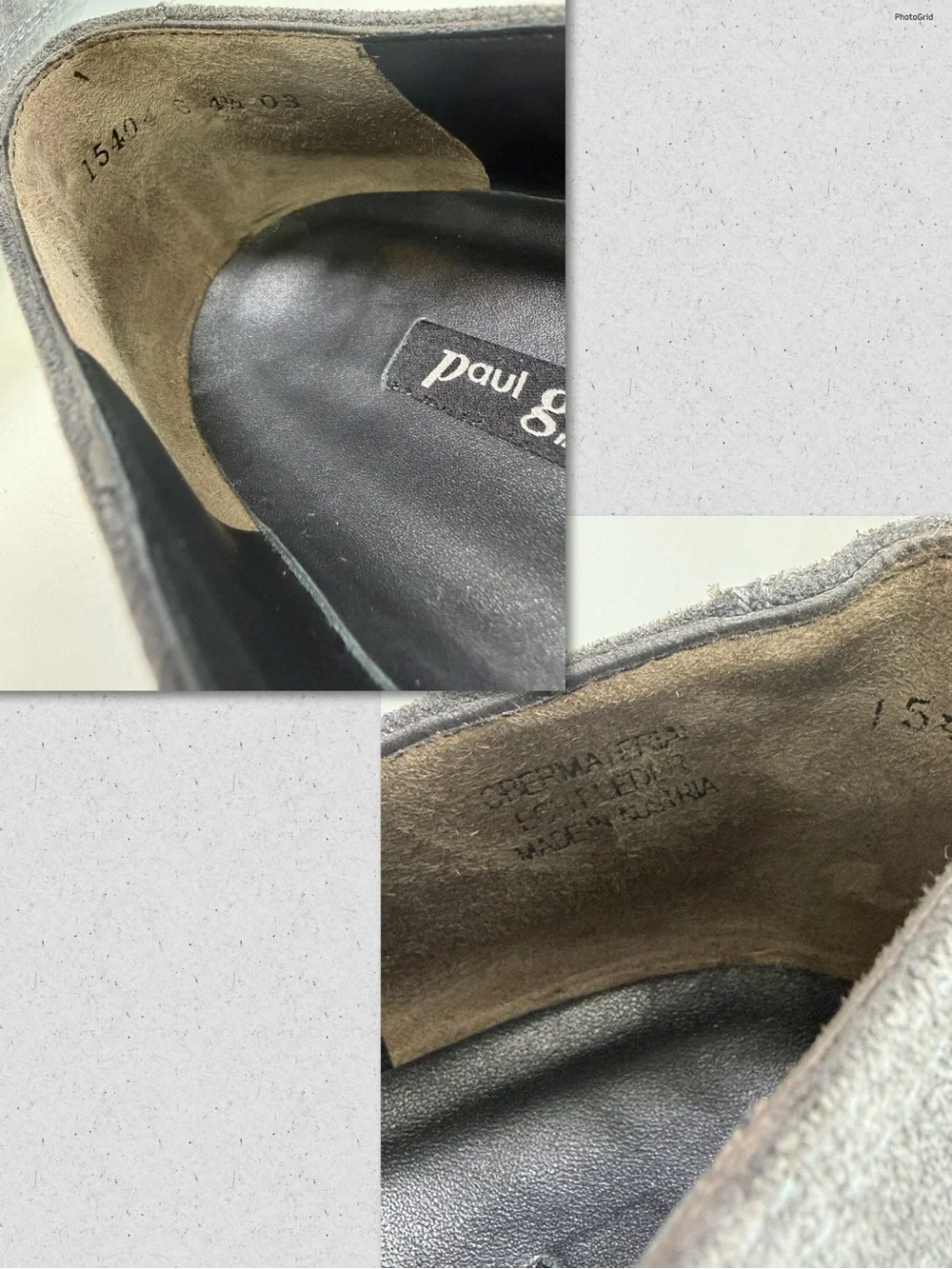 Paul Green Elastic Lace Slip-On Grey Suede  Oxford Shoes Women’s Size 7